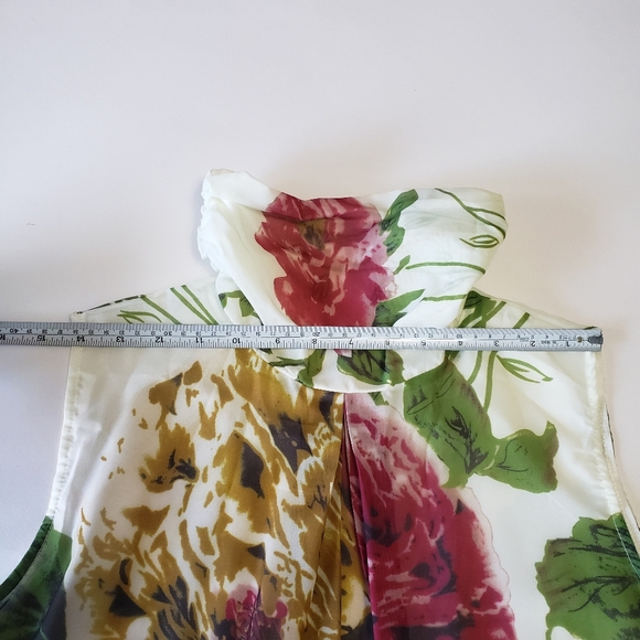 Floral mini dress size L - Picture 4 of 11